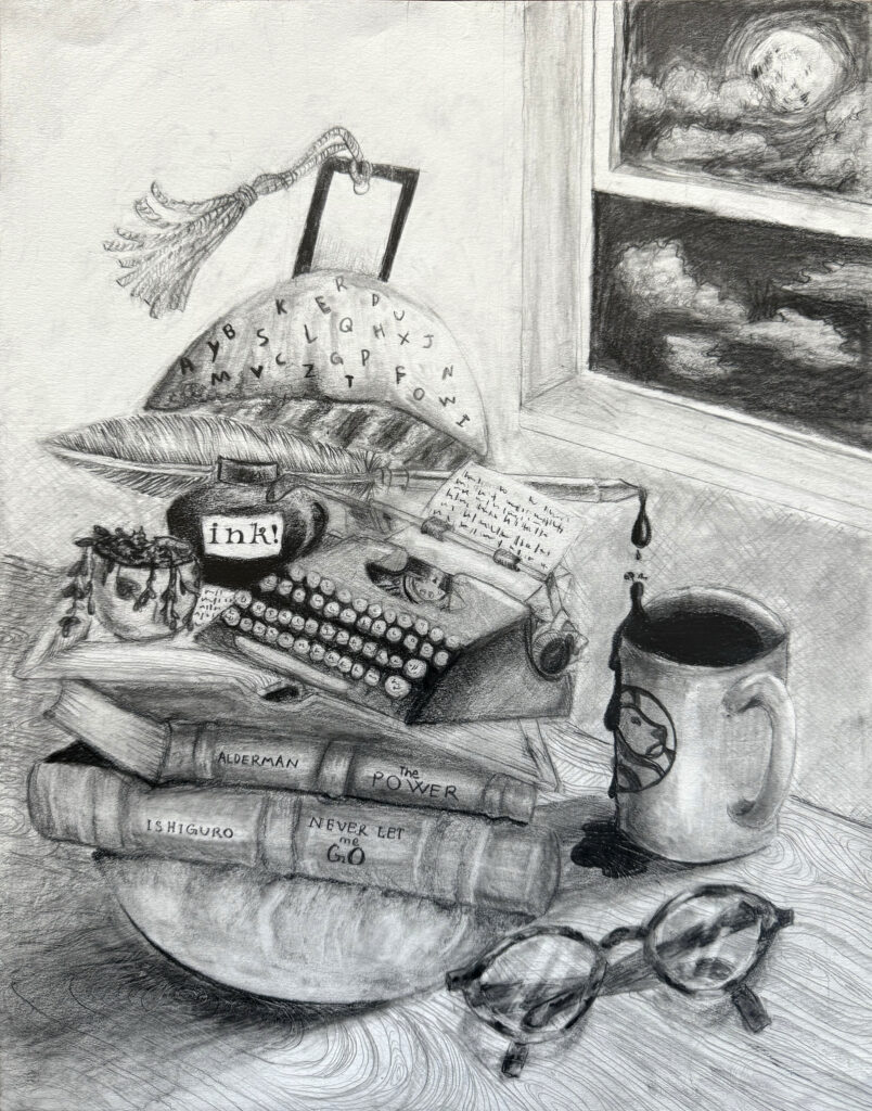 Detailed Pencil study for art high school submission of Fantastical Sandwich